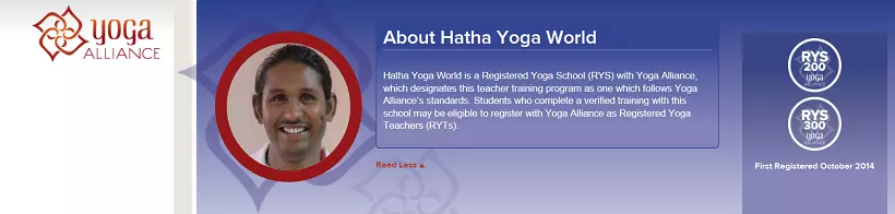 Registered Yoga Alliance USA